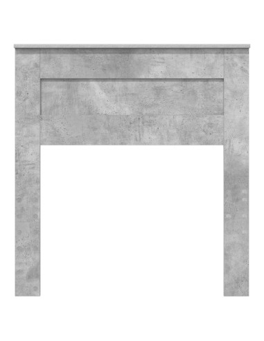 Testiera con testiera Grigio cemento 80 cm Legno multistrato