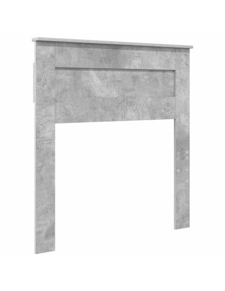 Testiera con testiera Grigio cemento 75 cm Legno multistrato