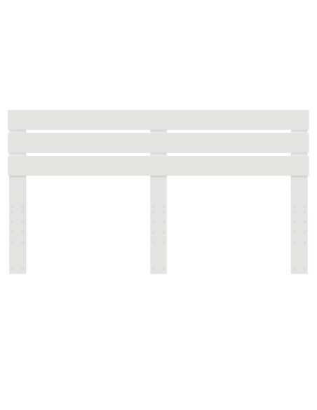 Testiera con testiera Bianco 200 cm Legno multistrato