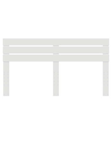Testiera con testiera Bianco 180 cm Legno multistrato