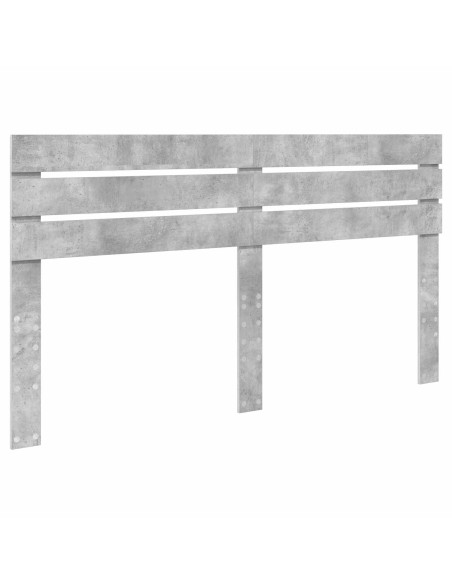 Testiera con testiera Grigio cemento 180 cm Legno multistrato