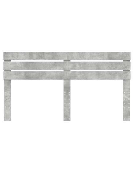 Testiera con testiera Grigio cemento 180 cm Legno multistrato