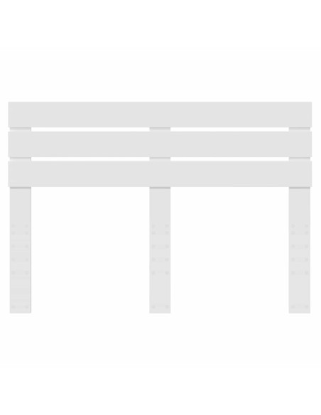 Testiera con testiera Bianco 150 cm Legno multistrato