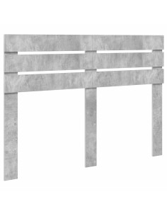 Testiera con testiera Grigio cemento 140 cm Legno multistrato 2