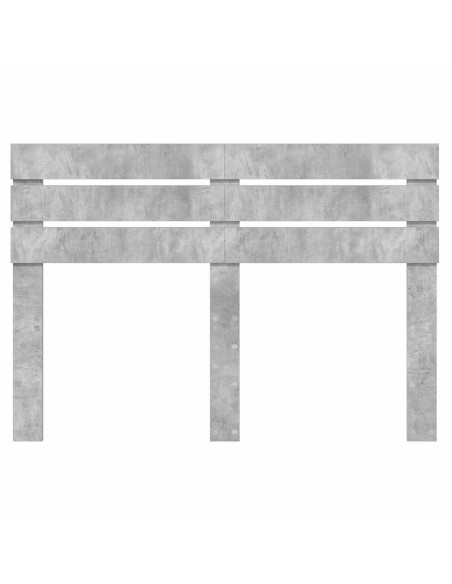 Testiera con testiera Grigio cemento 140 cm Legno multistrato