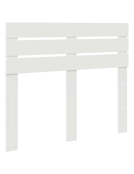 Testiera con testiera Bianco 120 cm Legno multistrato