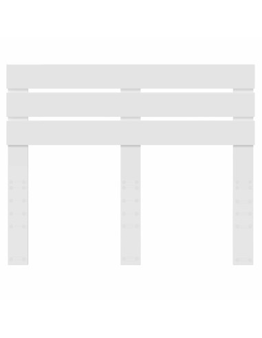 Testiera con testiera Bianco 120 cm Legno multistrato