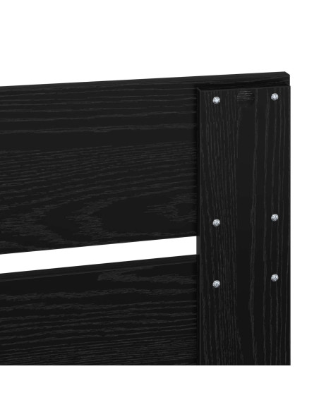 Testiera con testiera Rovere Nero 120 cm Legno multistrato