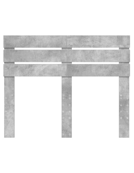 Testiera con testiera Grigio cemento 120 cm Legno multistrato