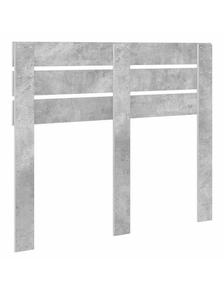 Testiera con testiera Grigio cemento 120 cm Legno multistrato