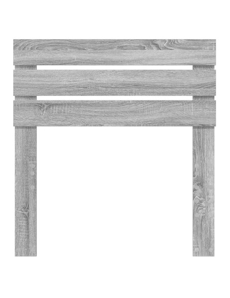 Testiera con testiera Grigio Sonoma 100 cm Legno multistrato