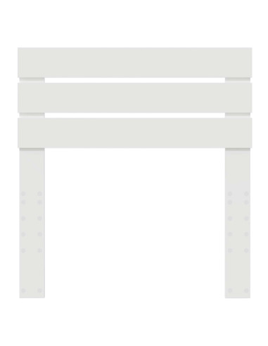 Testiera con testiera Bianco 90 cm Legno multistrato