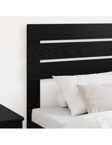 Testiera con testiera Rovere Nero 90 cm Legno multistrato