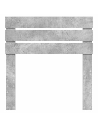 Testiera con testiera Grigio cemento 90 cm Legno multistrato