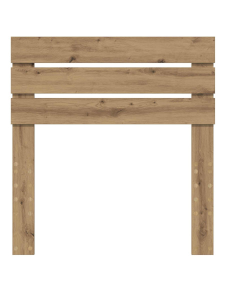 Testiera Rovere artigianale 90 cm Legno multistrato