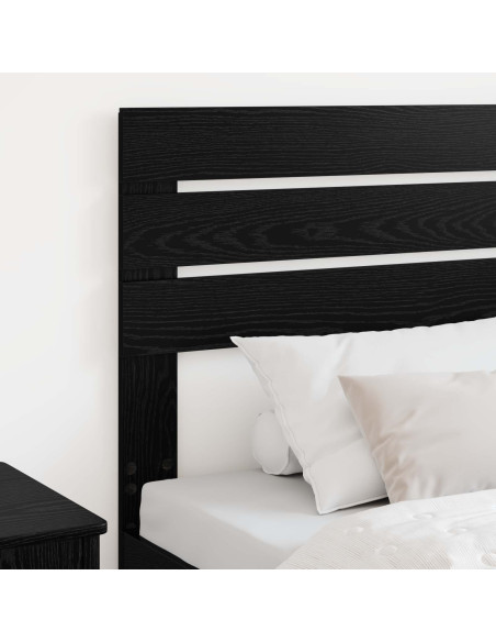 Testiera con testiera Rovere Nero 80 cm Legno multistrato