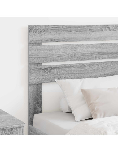 Testiera con testiera Grigio Sonoma 80 cm Legno multistrato