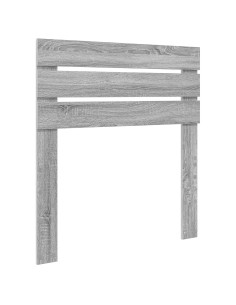 Testiera con testiera Grigio Sonoma 75 cm Legno multistrato 2