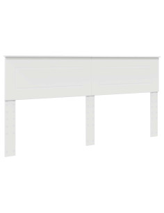 Testiera con testiera Bianco 200 cm Legno multistrato 2