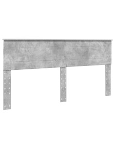 Testiera con testiera Grigio cemento 200 cm Legno multistrato 2