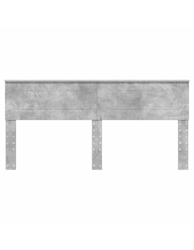 Testiera con testiera Grigio cemento 200 cm Legno multistrato