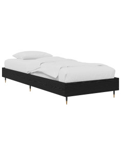 Struttura del letto Rovere Nero 80 x 200 cm
