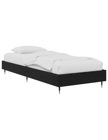 Struttura del letto Rovere Nero 80 x 200 cm