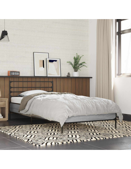 Struttura del letto Sonoma grigio 80 x 200 cm