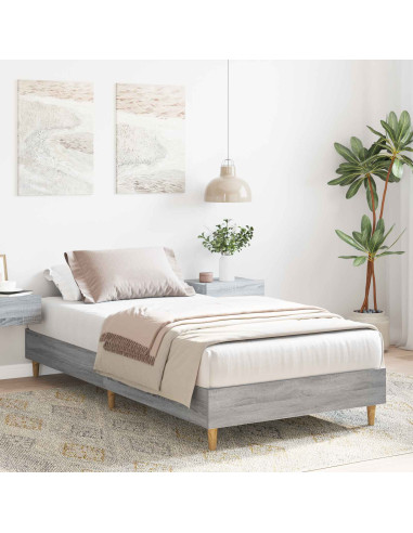 Struttura del letto Sonoma grigio 80 x 200 cm