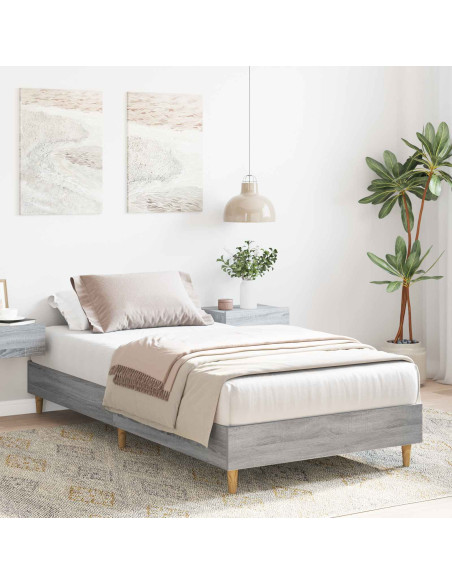 Struttura del letto Sonoma grigio 80 x 200 cm