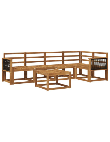 Set di divani da esterno 6 pcs Naturale