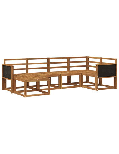 Set di divani da esterno 6 pcs Naturale