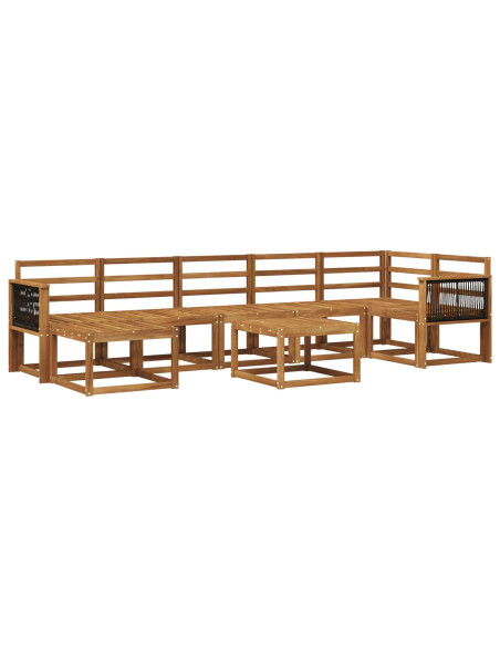 Set di divani da esterno 8 pcs Naturale