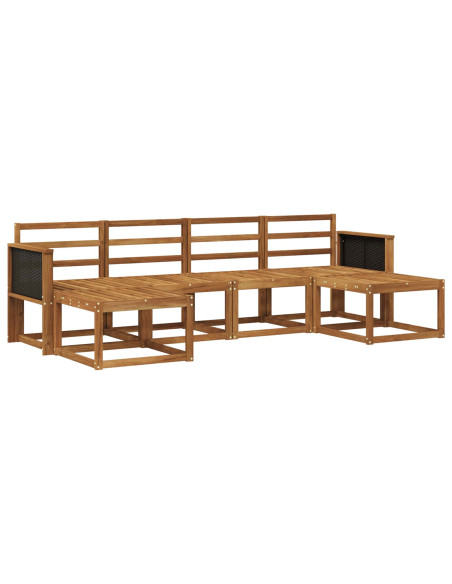 Set di divani da esterno 6 pcs Naturale