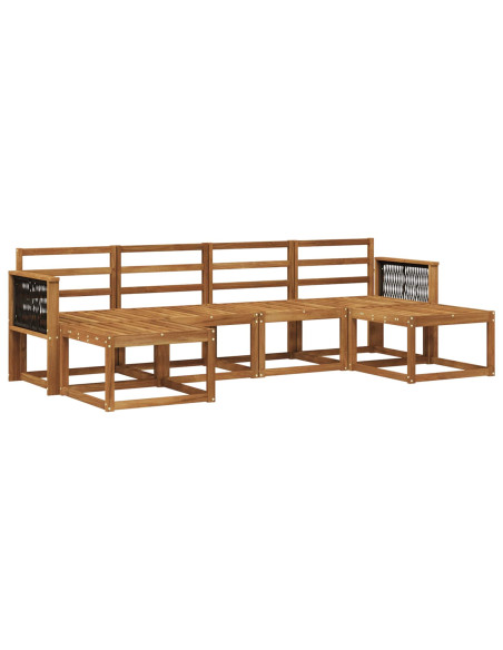 Set di divani da esterno 6 pcs Naturale