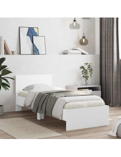 Letto con LED Bianco 80 x 200 cm Legno ingegnerizzato