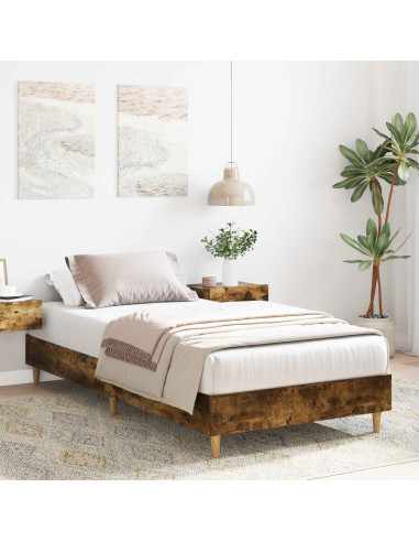 Struttura del letto Rovere Fumo 80 x 200 cm