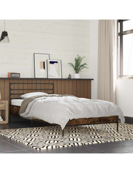 Struttura del letto Rovere Fumo 80 x 200 cm
