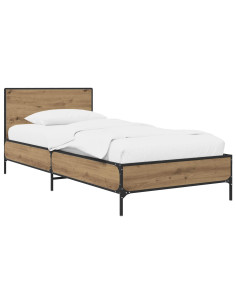 Struttura letto con testata Rovere Artigianale 80 x 200 cm
