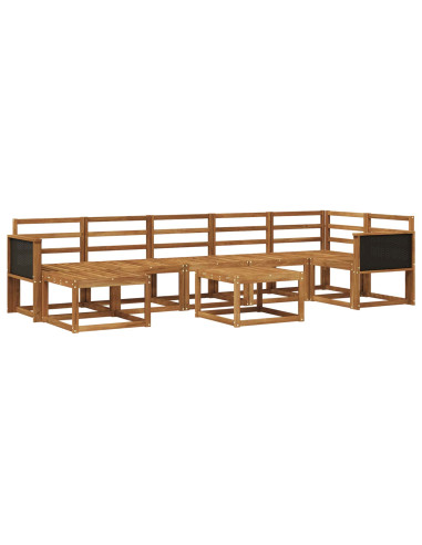 Set di divani da esterno 8 pcs Naturale