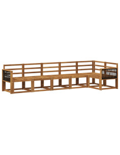 Set di divani da esterno 6 pcs Naturale