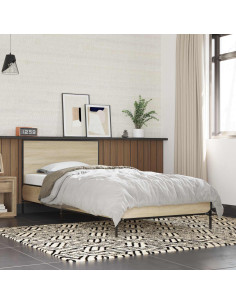 Struttura letto con testata Rovere Sonoma 80 x 200 cm