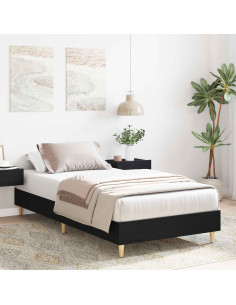 Struttura del letto Rovere Nero 80 x 200 cm