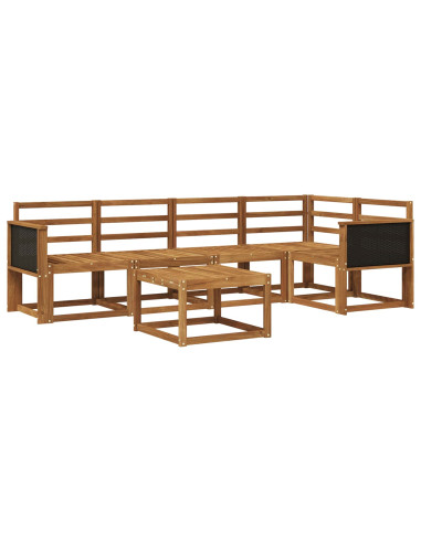 Set di divani da esterno 6 pcs Naturale