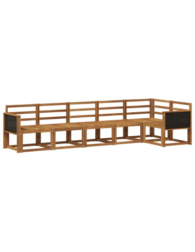 Set di divani da esterno 6 pcs Naturale