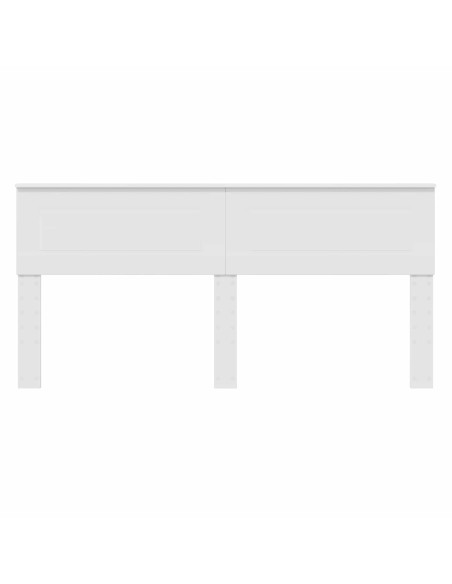 Testiera con testiera Bianco 180 cm Legno multistrato