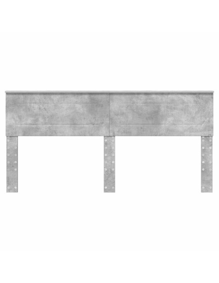 Testiera con testiera Grigio cemento 180 cm Legno multistrato