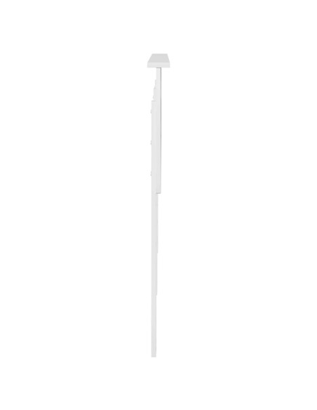 Testiera con testiera Bianco Lucido 180 cm Legno multistrato