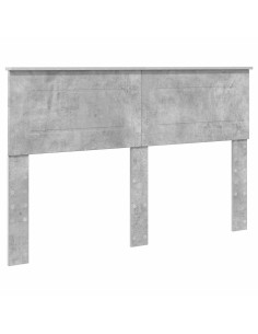 Testiera con testiera Grigio cemento 150 cm Legno multistrato 2