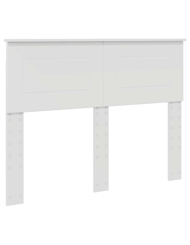 Testiera con testiera Bianco 135 cm Legno multistrato